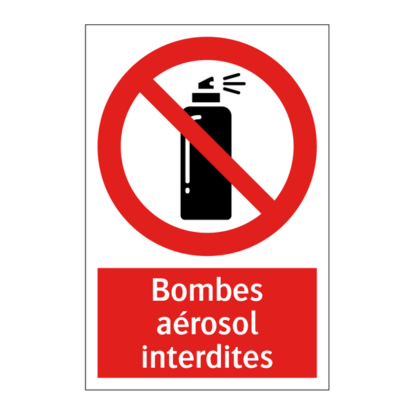 Bombes aérosol interdites