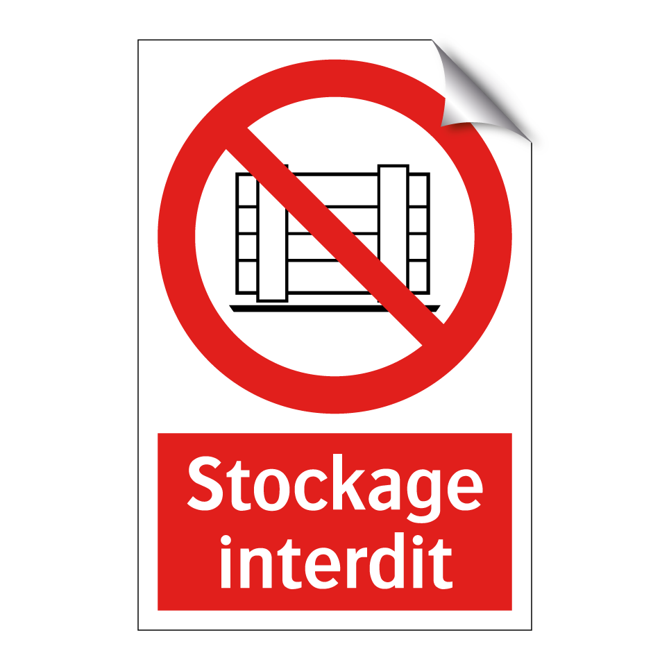 Stockage interdit