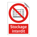 Stockage interdit