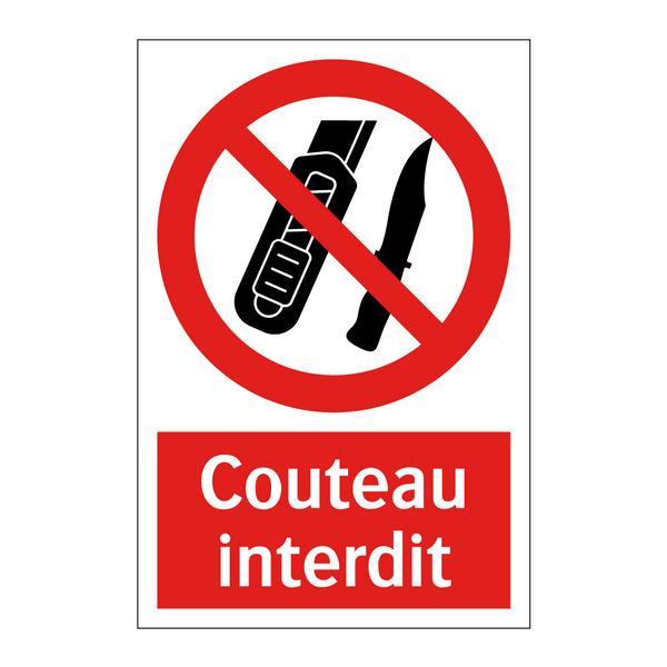 Couteau interdit