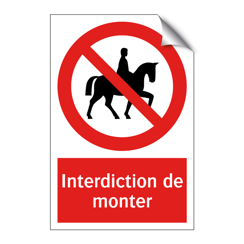 Interdiction de monter