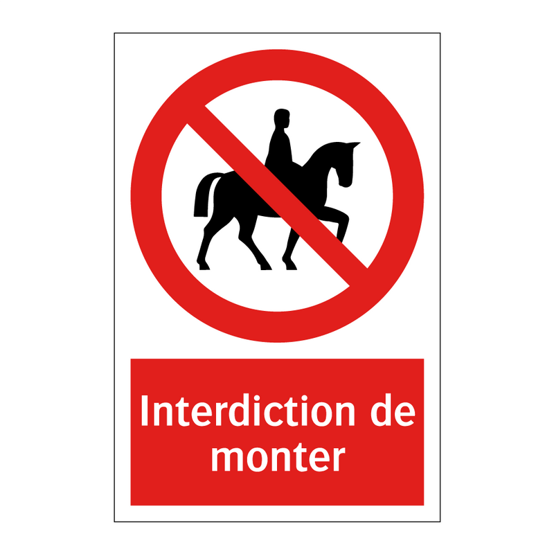Interdiction de monter