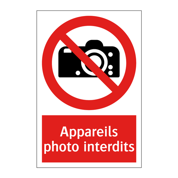 Appareils photo interdits