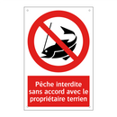 Pêche interdite sans accord avec le propriétaire terrien