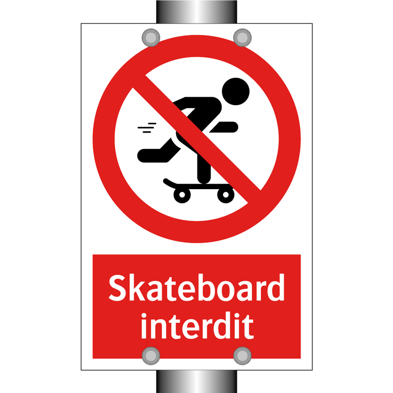 Skateboard interdit