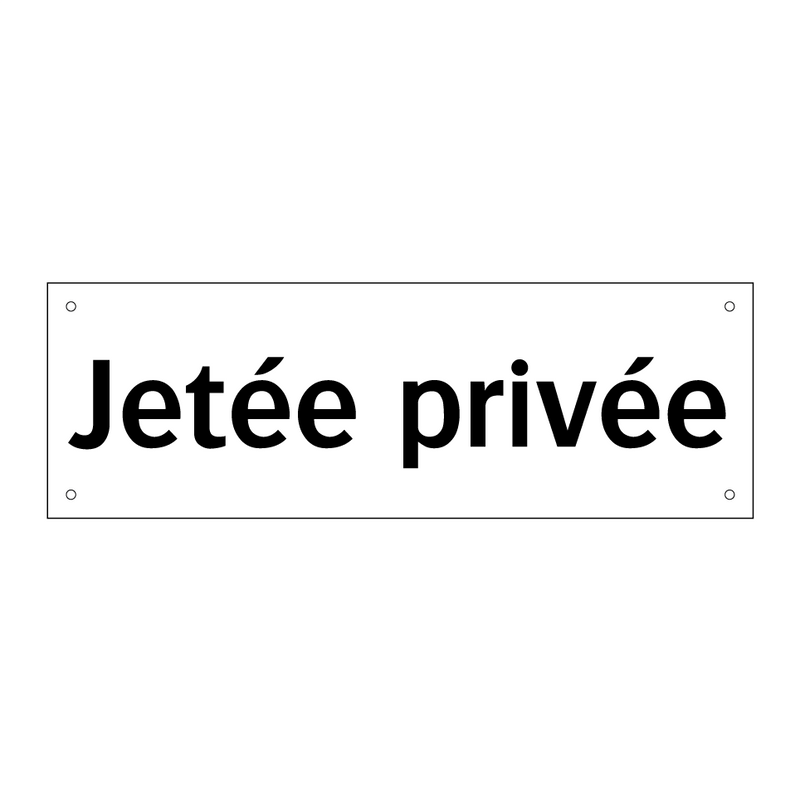 Jetée privée