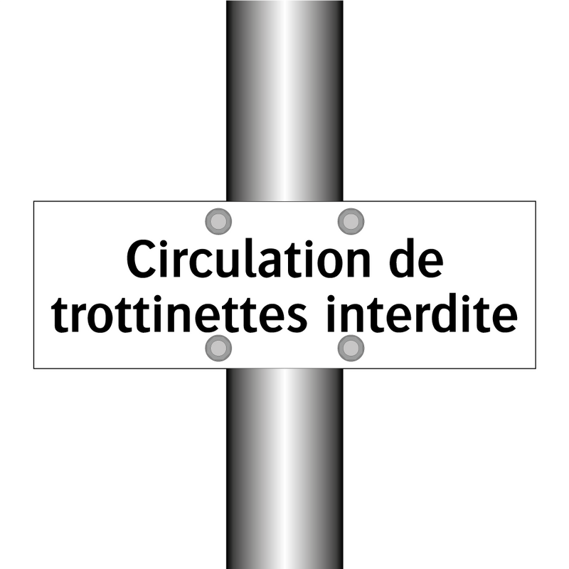 Circulation de trottinettes interdite
