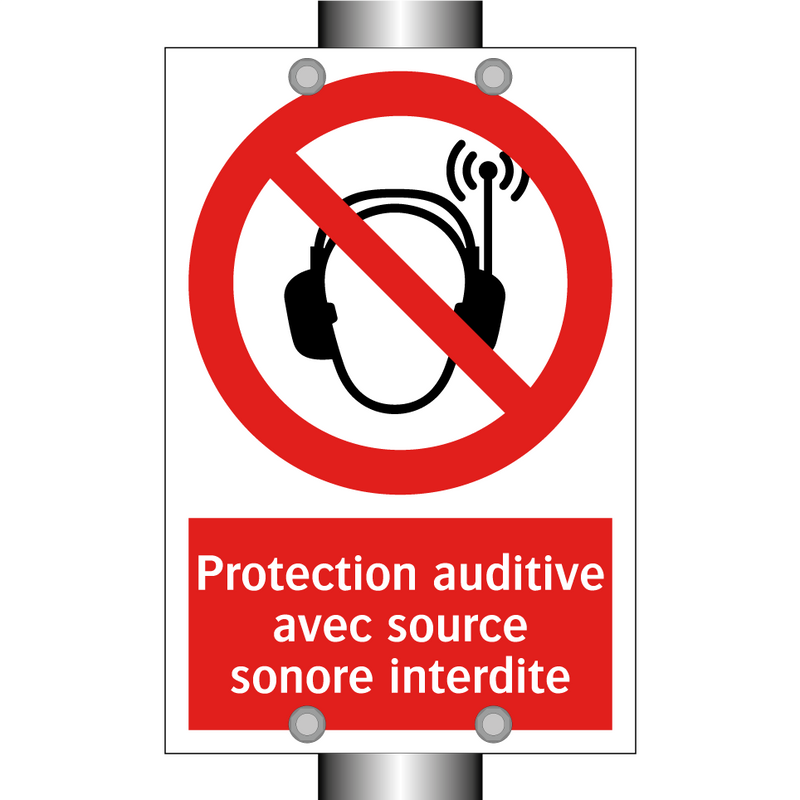 Protection auditive avec source sonore interdite