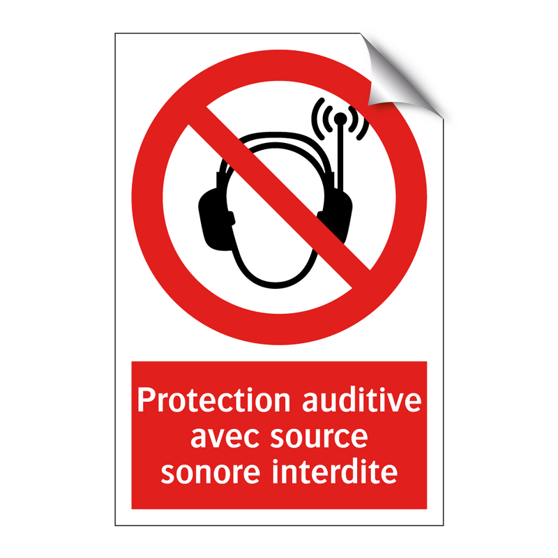 Protection auditive avec source sonore interdite
