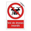 Vol de drones interdit