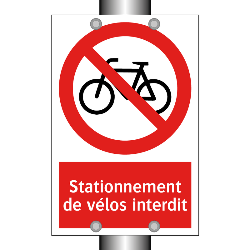 Stationnement de vélos interdit
