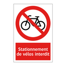 Stationnement de vélos interdit
