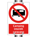 Camping interdit caravane