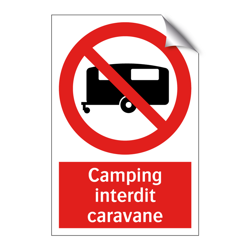 Camping interdit caravane