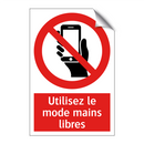 Utilisez le mode mains libres