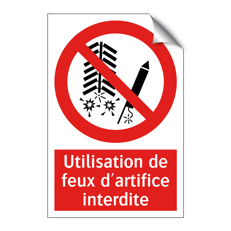Utilisation de feux d'artifice interdite