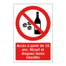 Accès à partir de 18 ans. Alcool et drogues dures interdits