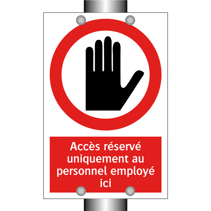 Accès réservé uniquement au personnel employé ici