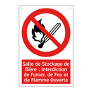 Salle de Stockage de Bière : Interdiction de Fumer, de Feu et de Flamme Ouverte
