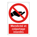 Mendicité et colportage interdits