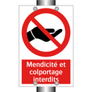 Mendicité et colportage interdits