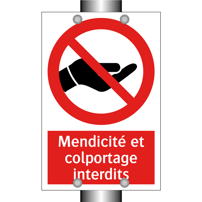 Mendicité et colportage interdits