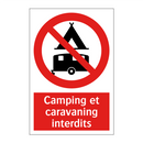 Camping et caravaning interdits
