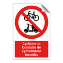Cyclisme et Conduite de Cyclomoteur Interdits