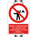 Danger d'effondrement : Les parents sont responsables de leurs enfants