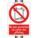 Ne pas accrocher ou coller des affiches