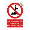 Stationnement des trottinettes électriques interdit