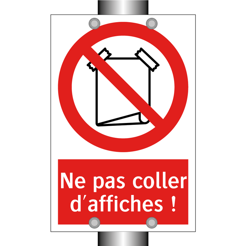 Ne pas coller d'affiches !