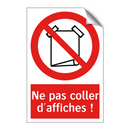 Ne pas coller d'affiches !