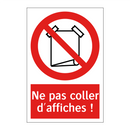 Ne pas coller d'affiches !