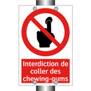 Interdiction de coller des chewing-gums