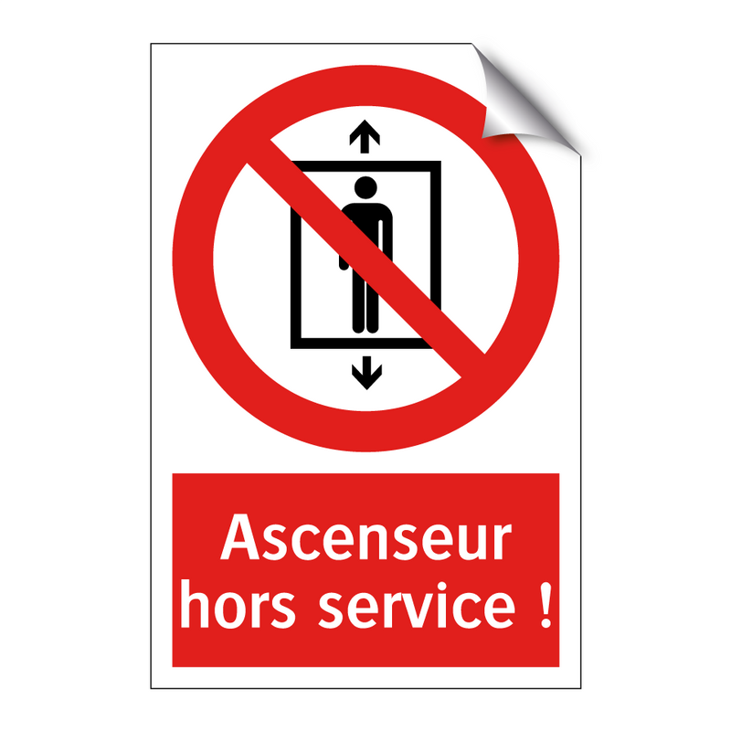 Ascenseur hors service !