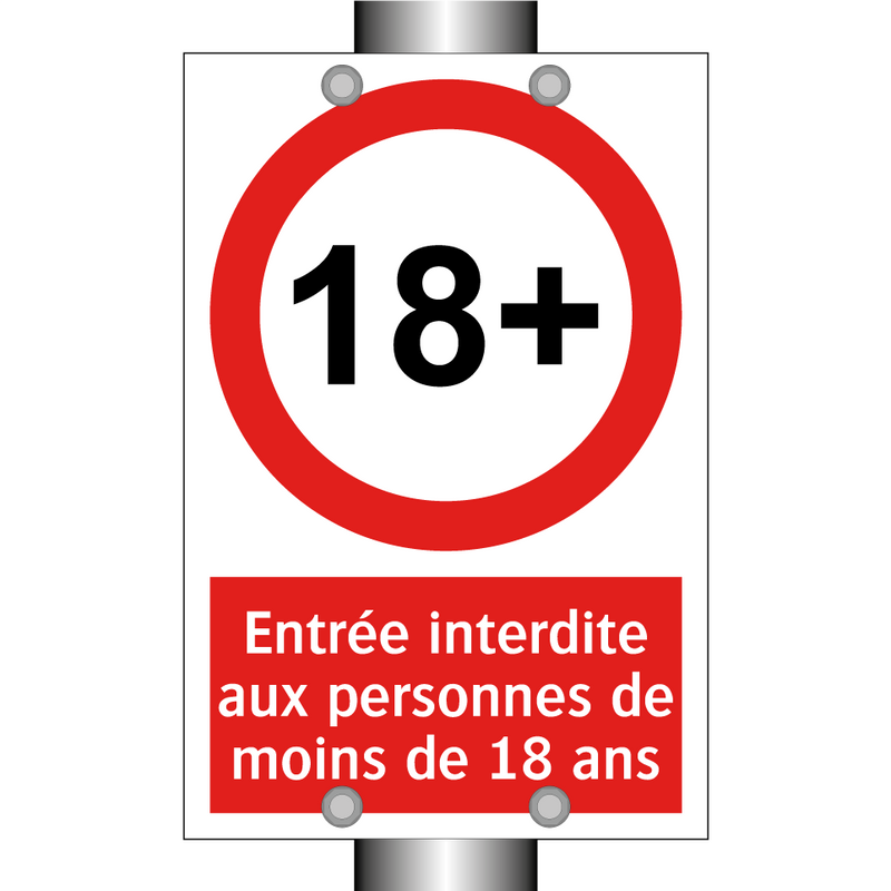 Entrée interdite aux personnes de moins de 18 ans