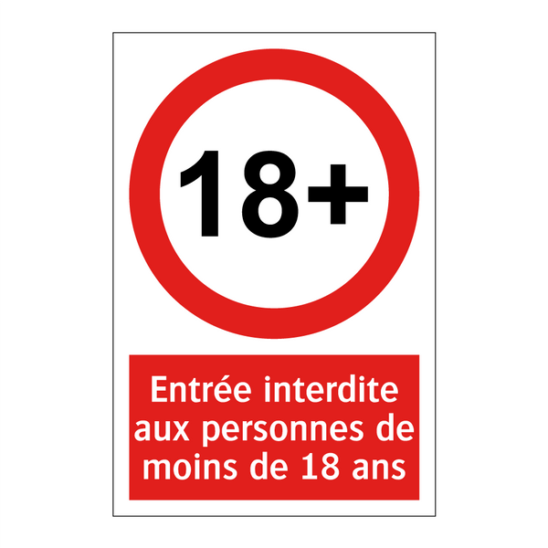 Entrée interdite aux personnes de moins de 18 ans