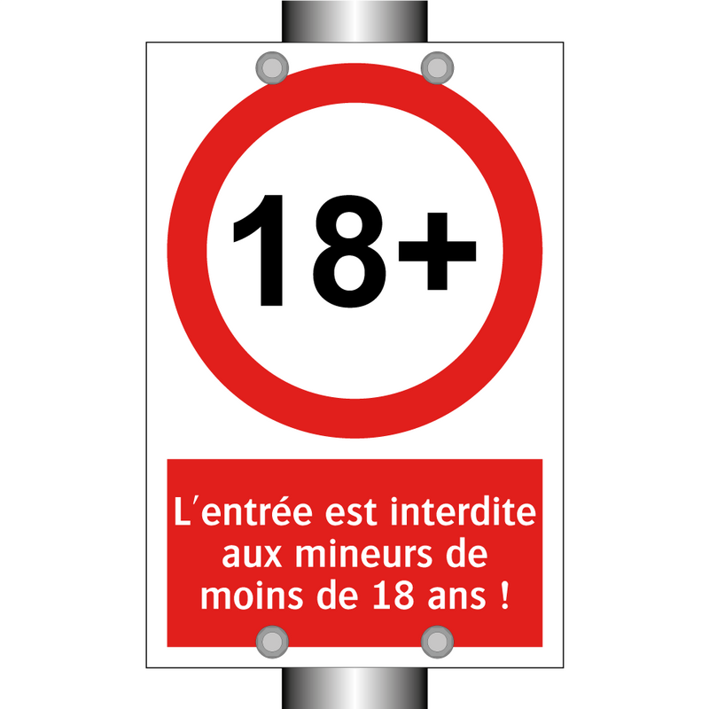 L'entrée est interdite aux mineurs de moins de 18 ans !