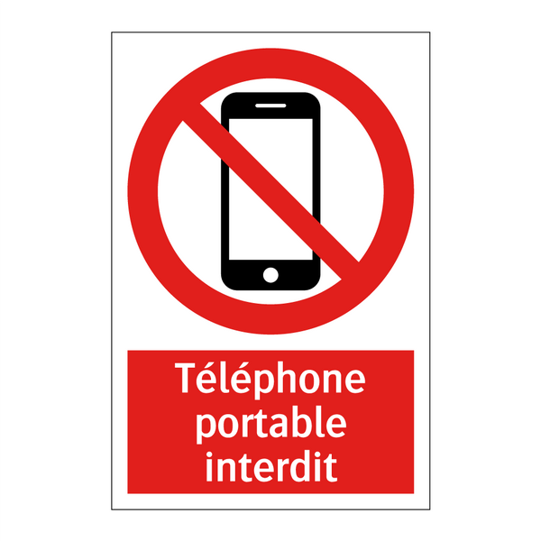 Téléphone portable interdit