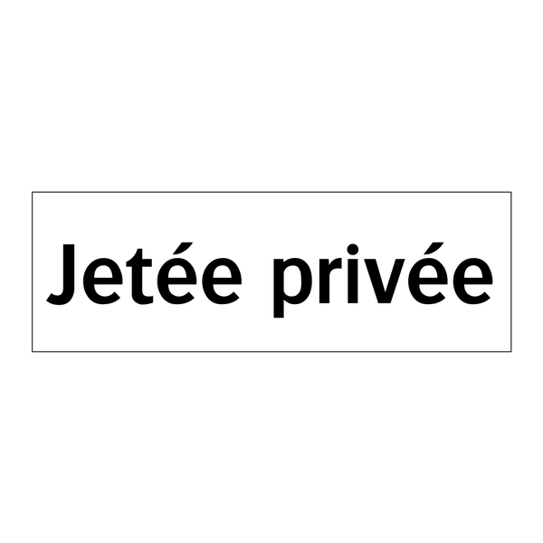 Jetée privée