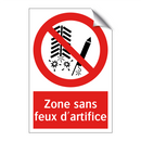 Zone sans feux d'artifice