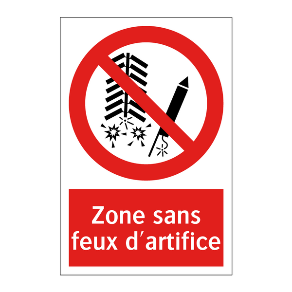 Zone sans feux d'artifice