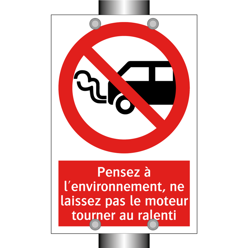 Pensez à l'environnement, ne laissez pas le moteur tourner au ralenti