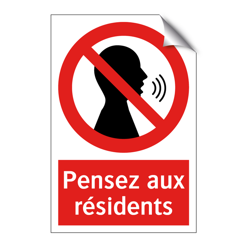 Pensez aux résidents