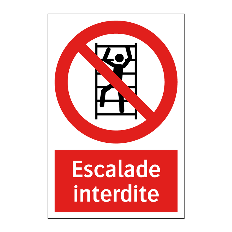 Escalade interdite