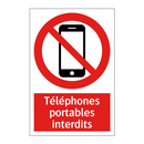 Téléphones portables interdits