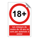 Les mineurs de moins de 18 ans ne sont pas autorisés à entrer