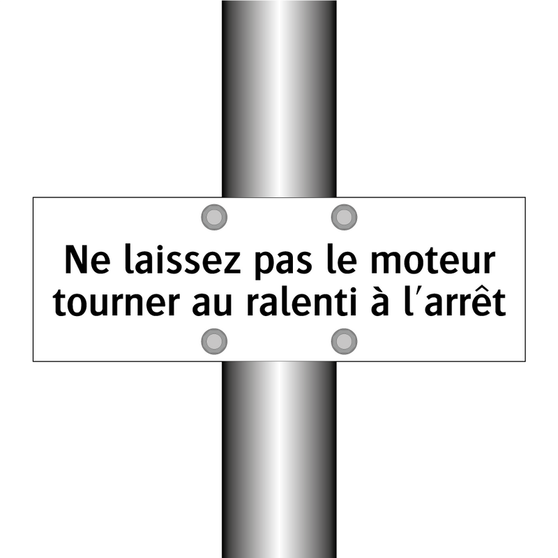 Ne laissez pas le moteur tourner au ralenti à l'arrêt