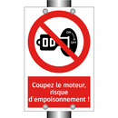 Coupez le moteur, risque d'empoisonnement !